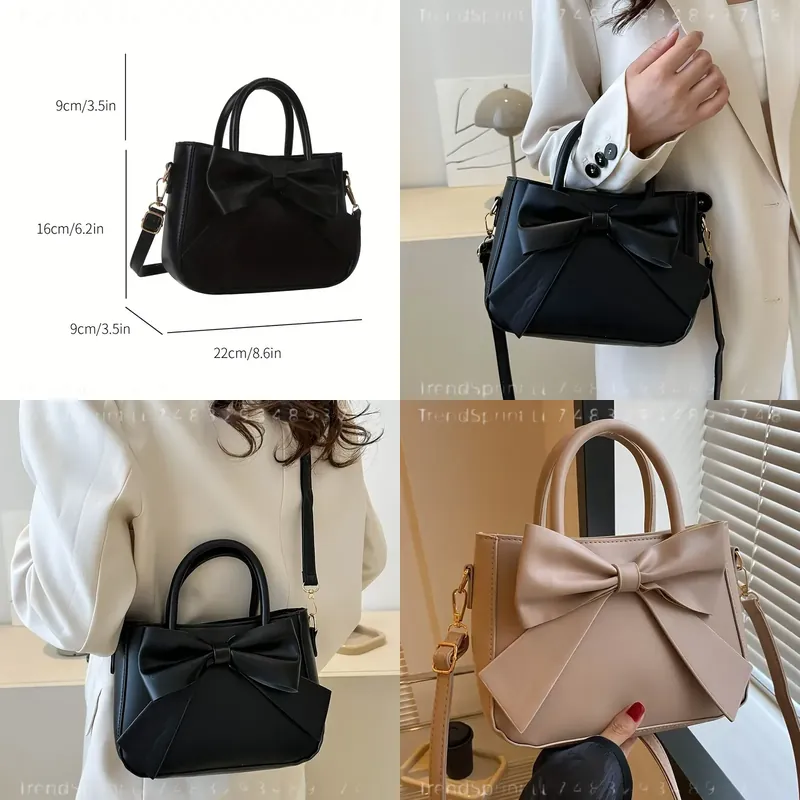 Women'S Bags Handbags - Bolsa de Mão Elegante Preta com