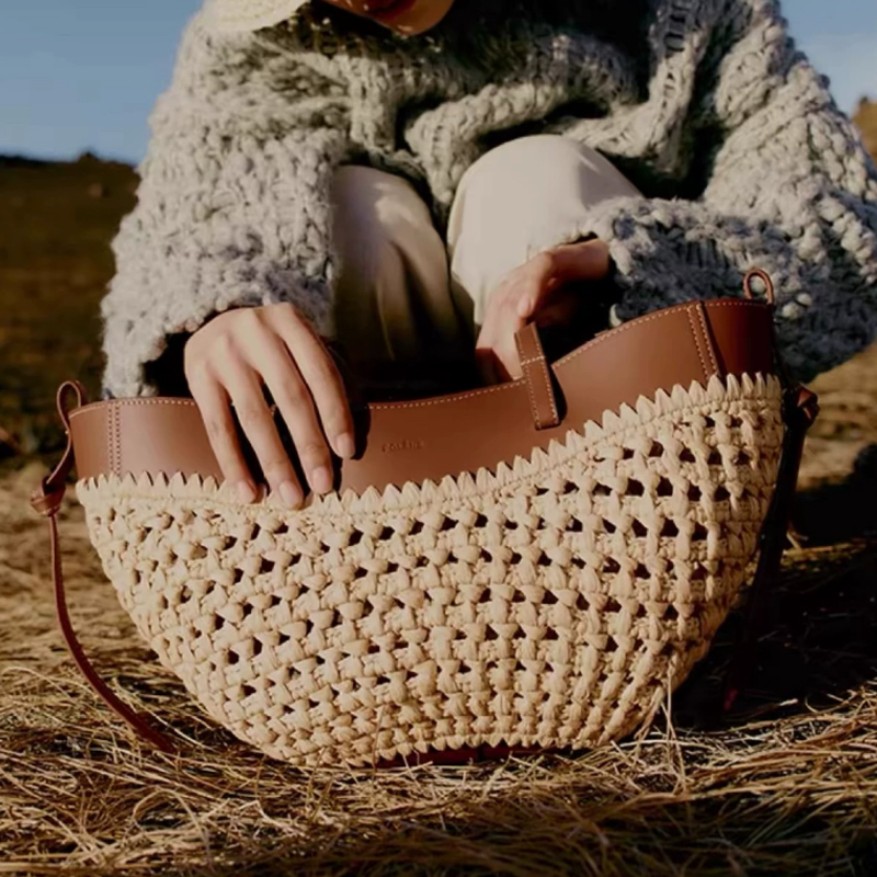 Bolsa de Praia Feminina Grande - Women'S Raffia Bags avaliação e preço